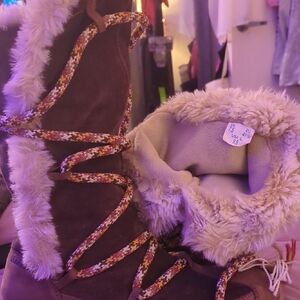 Tecnica Brown Winter Boots with Fur Lining